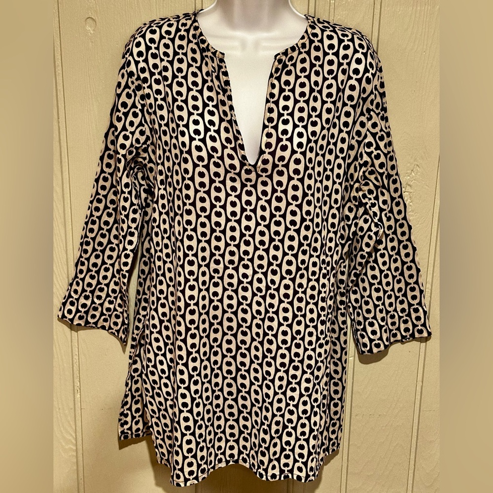 Chic 100% Cotton Patterned Tunic